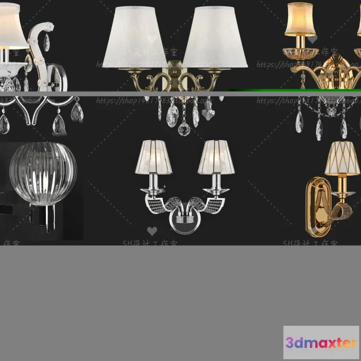 1130524 - Wall Lamp - 3D Models - 2397