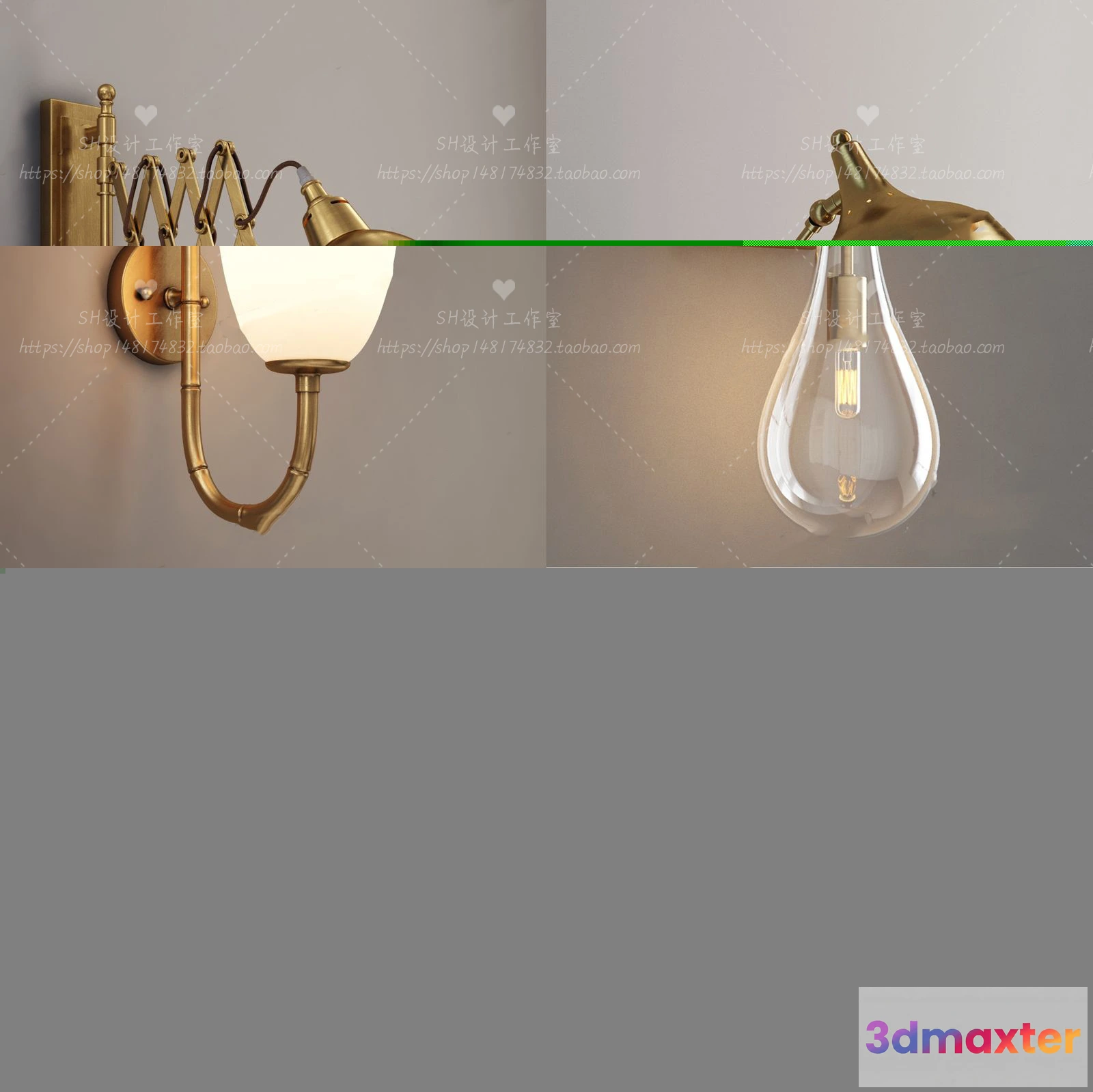 1130526 - Wall Lamp - 3D Models - 2398