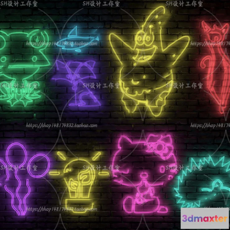 1140242 - Neon Tube Light - 3D Models - 0007