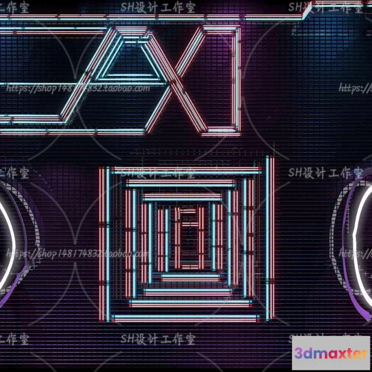 1140248 - Neon Tube Light - 3D Models - 0010