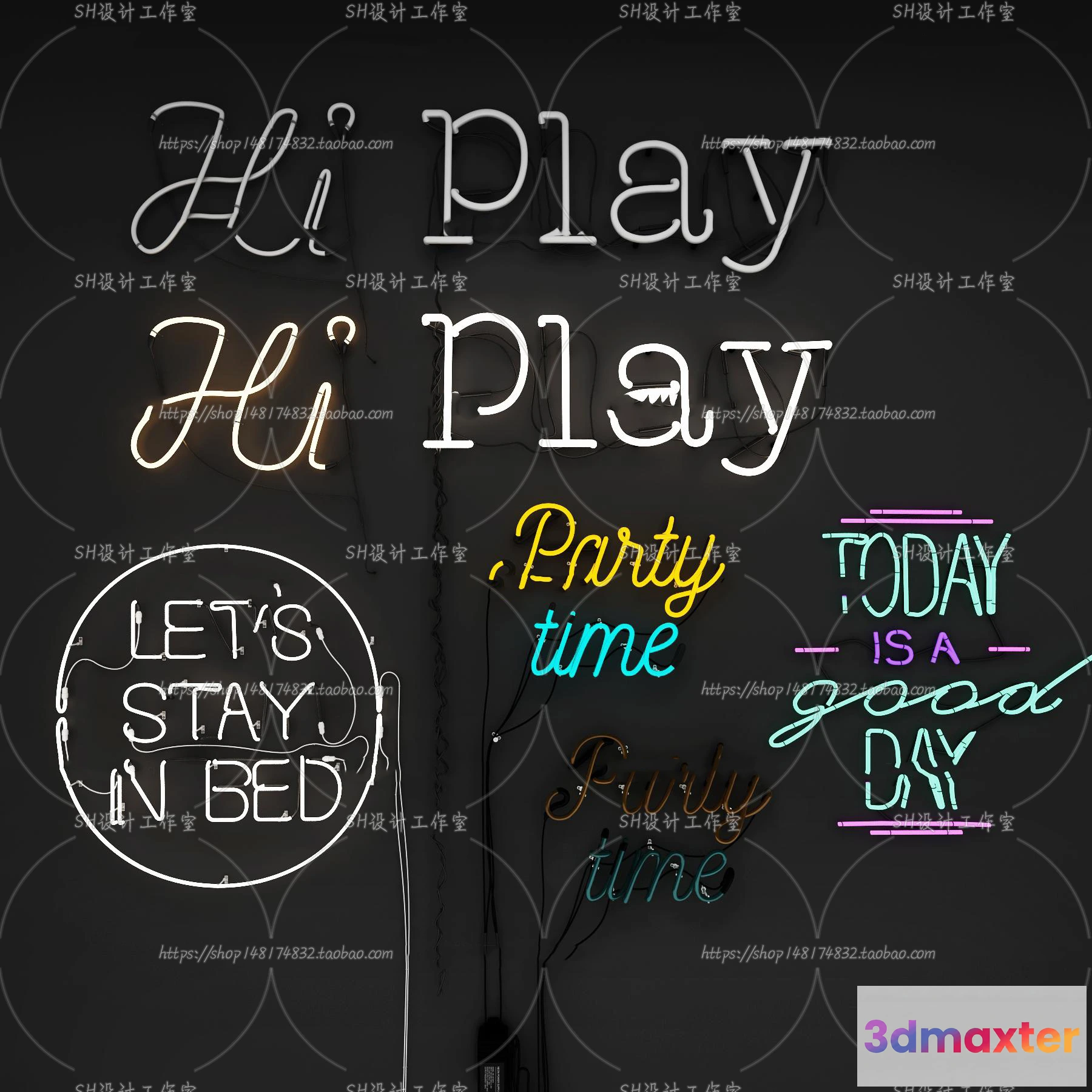 1140252 - Neon Tube Light - 3D Models - 0012