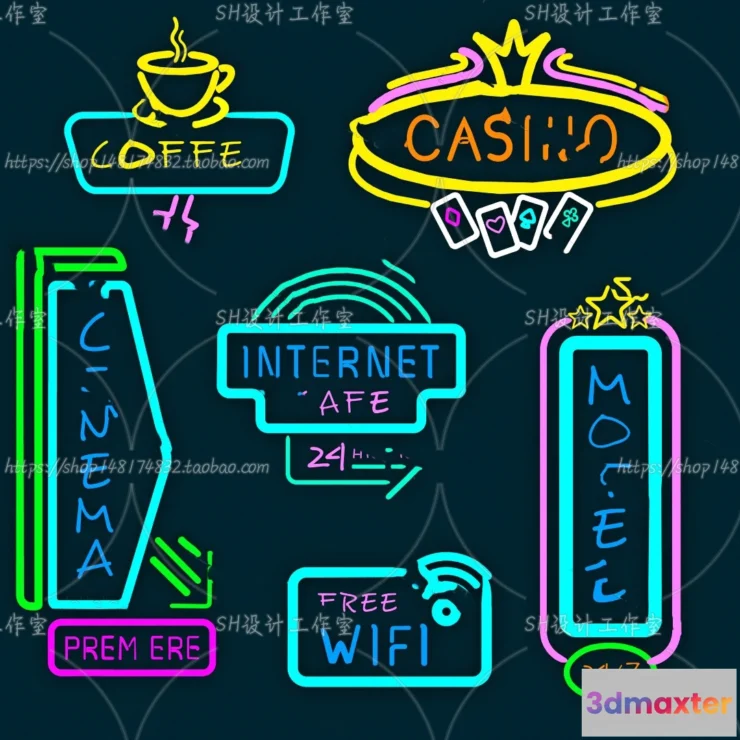 1140254 - Neon Tube Light - 3D Models - 0013