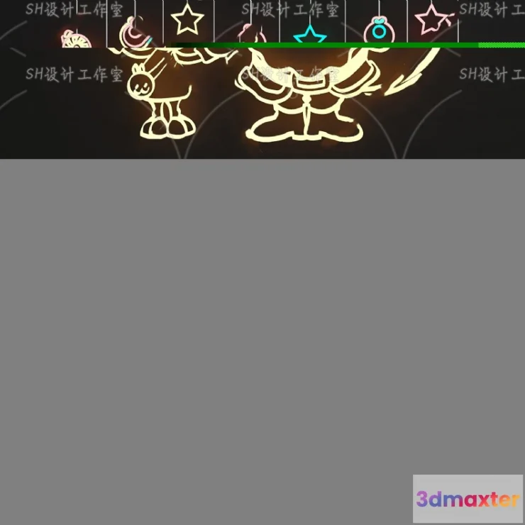 1140256 - Neon Tube Light - 3D Models - 0014