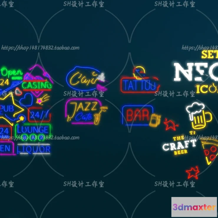 1140258 - Neon Tube Light - 3D Models - 0015