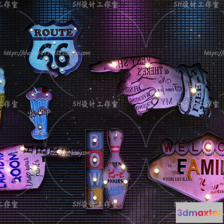 1140260 - Neon Tube Light - 3D Models - 0016