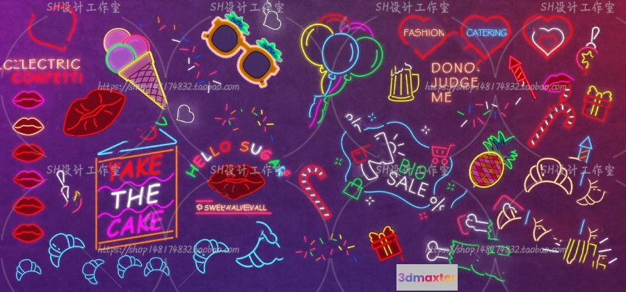 1140264 - Neon Tube Light - 3D Models - 0018