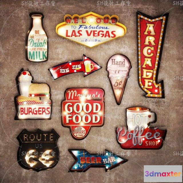 1140280 - Neon Tube Light - 3D Models - 0026