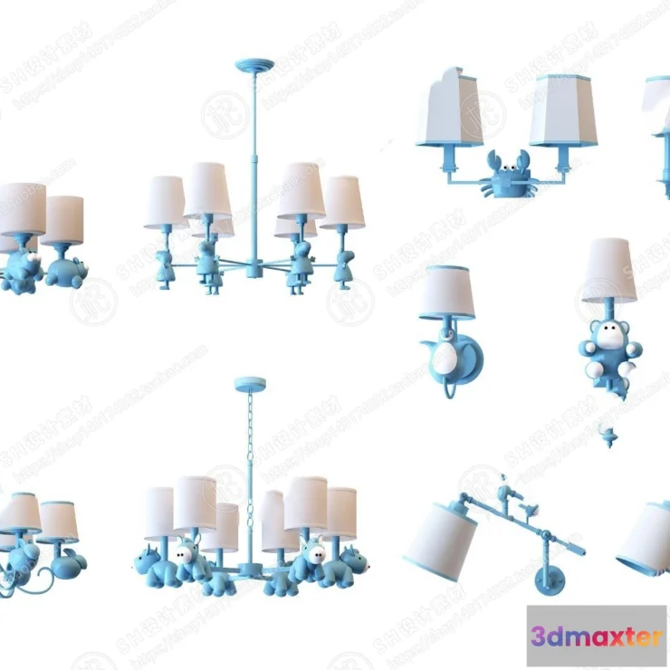 1140668 - Chandelier Ceiling and Wall Lamp - 3D Models - 0010
