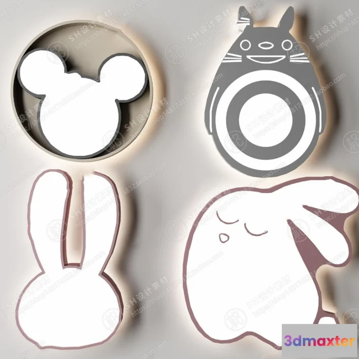 1140682 - Chandelier Ceiling and Wall Lamp - 3D Models - 0017