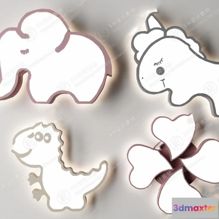 1140684 - Chandelier Ceiling and Wall Lamp - 3D Models - 0018