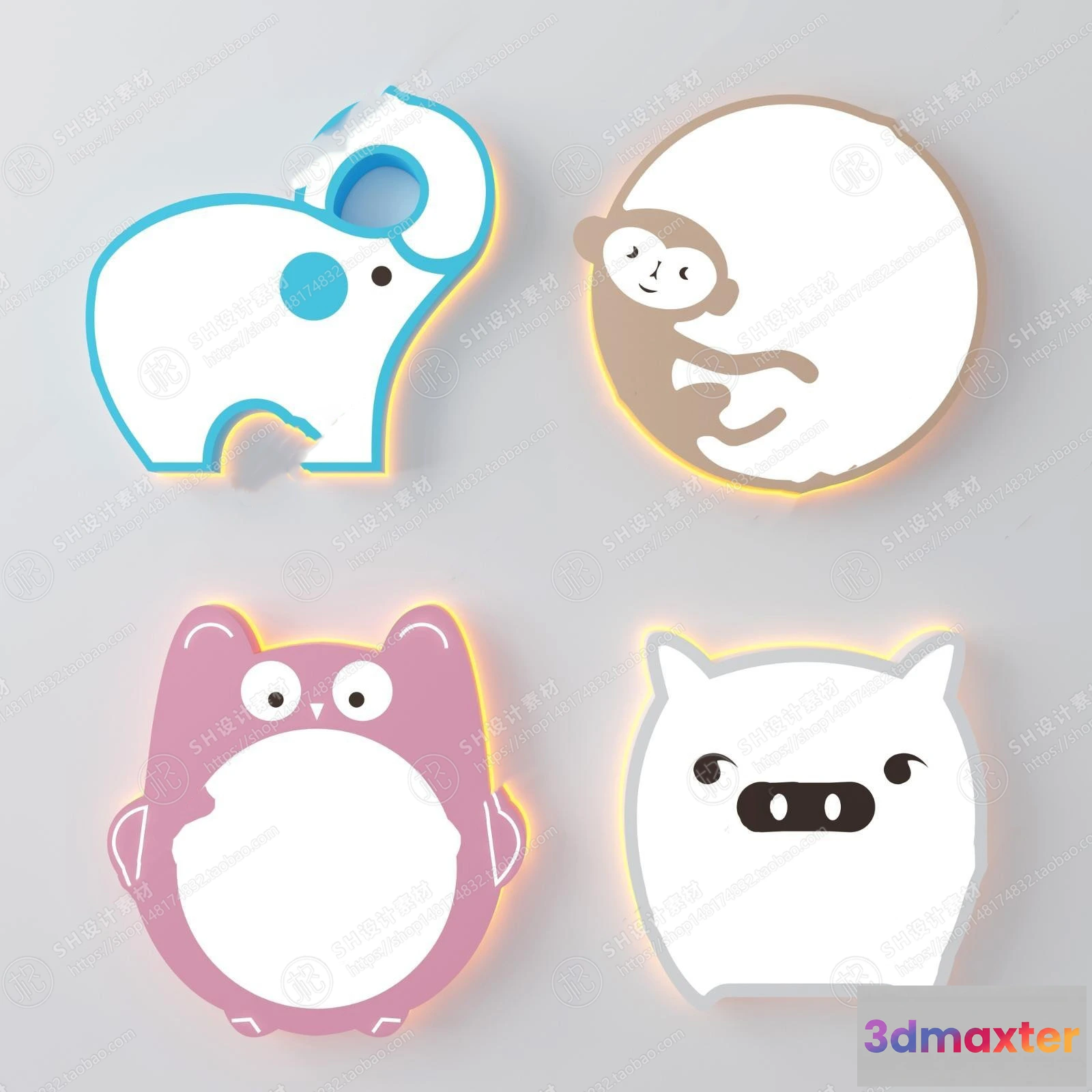 1140686 - Chandelier Ceiling and Wall Lamp - 3D Models - 0019