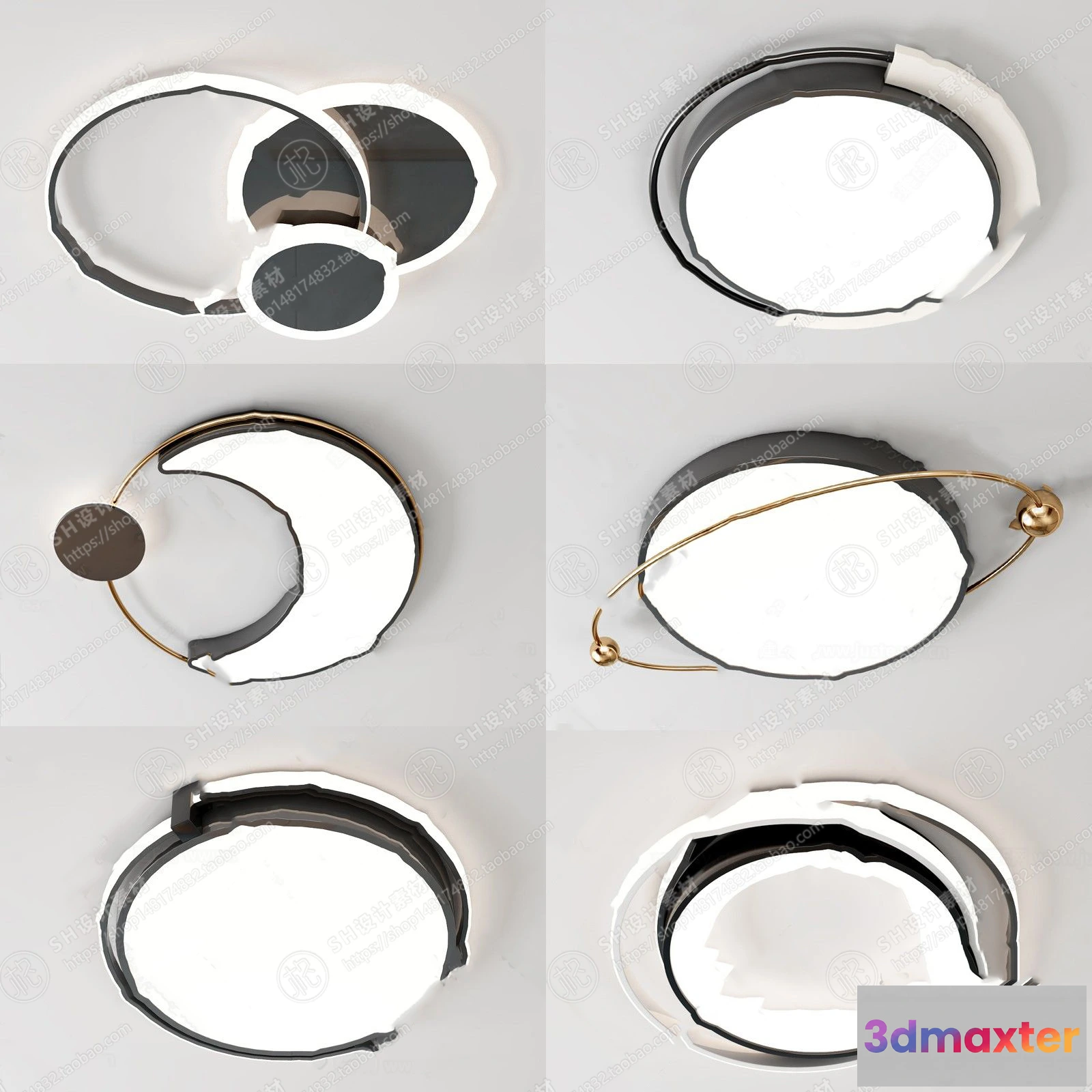 1140692 - Chandelier Ceiling and Wall Lamp - 3D Models - 0022