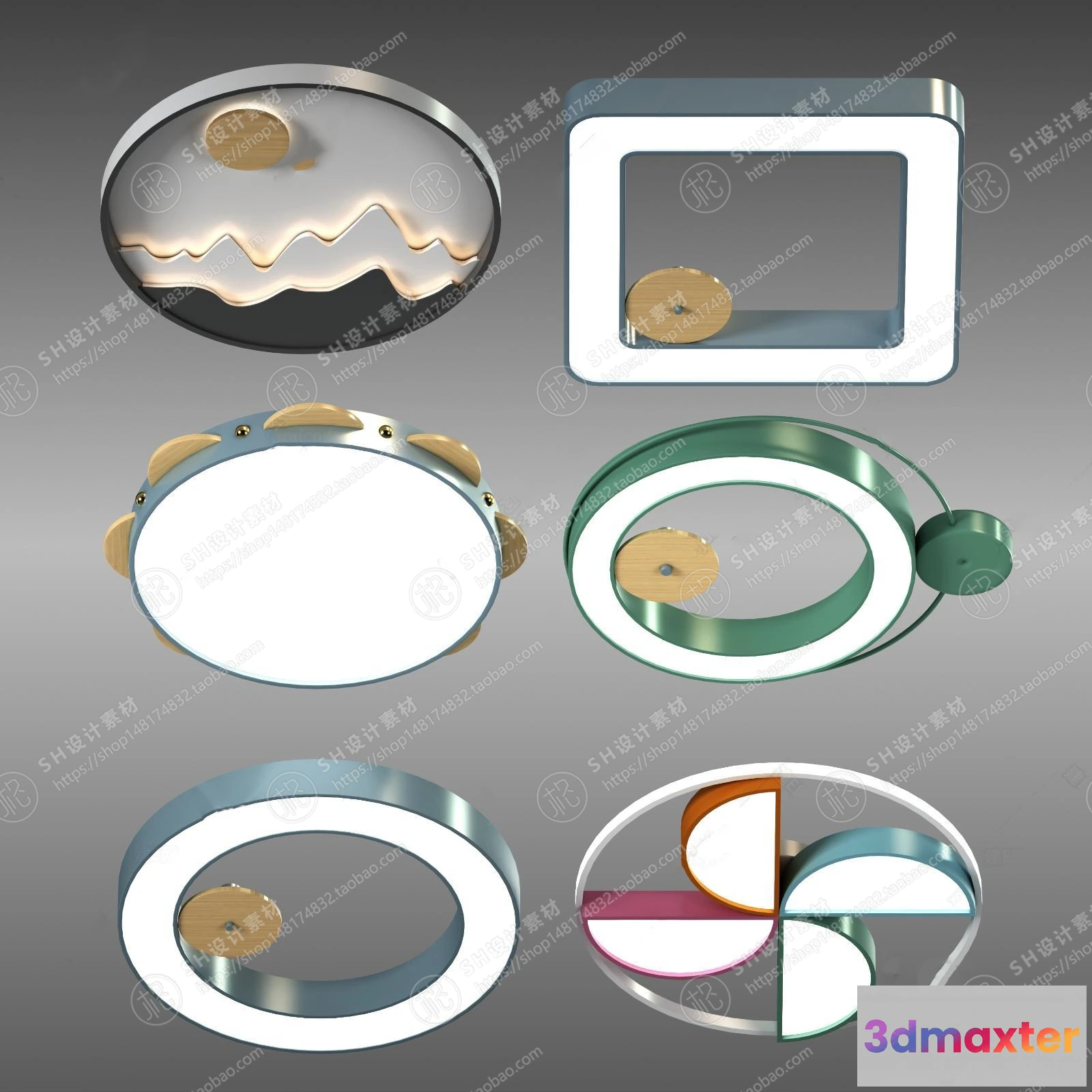 1140694 - Chandelier Ceiling and Wall Lamp - 3D Models - 0023