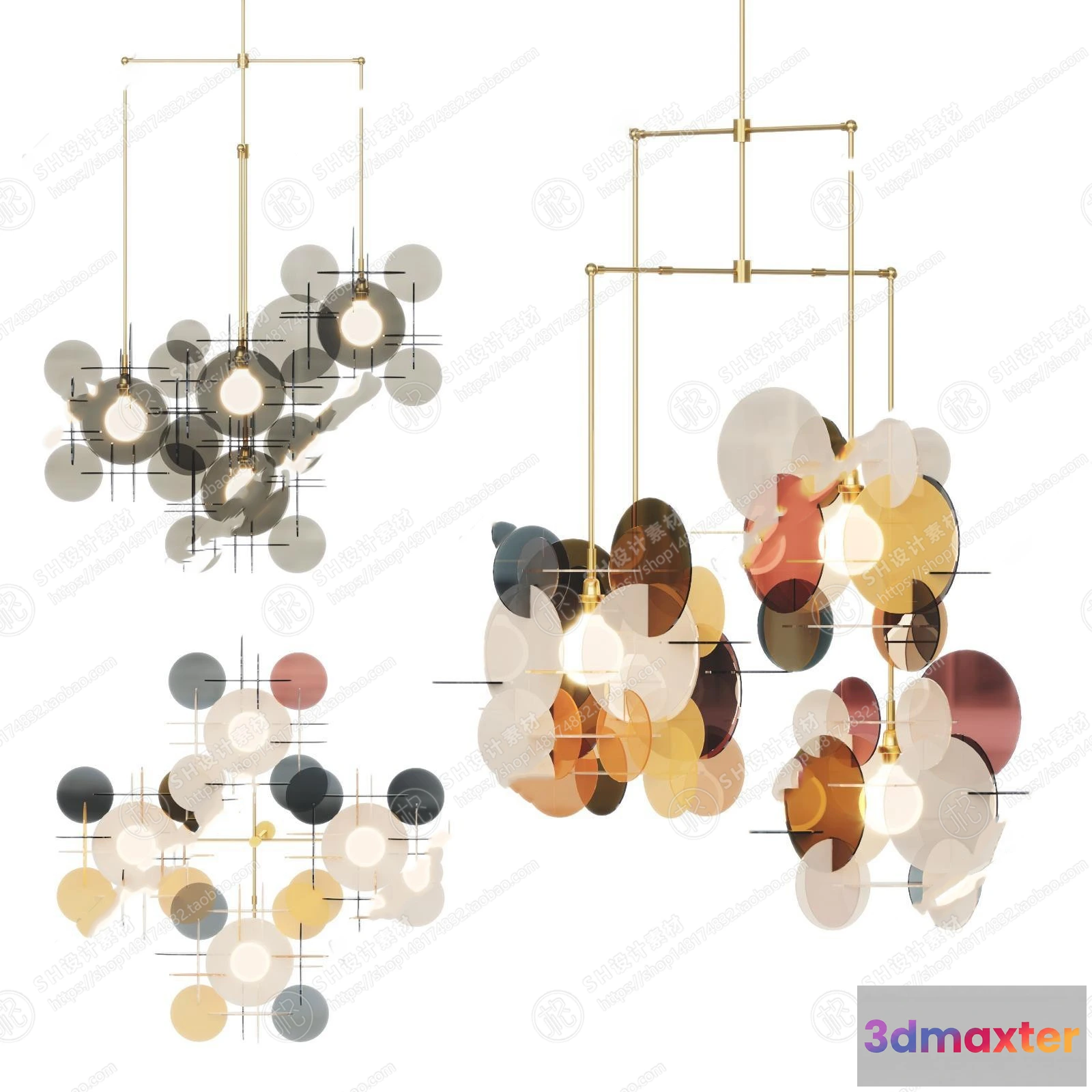 1140700 - Chandelier Ceiling and Wall Lamp - 3D Models - 0026