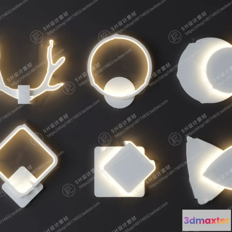 1140720 - Chandelier Ceiling and Wall Lamp - 3D Models - 0036