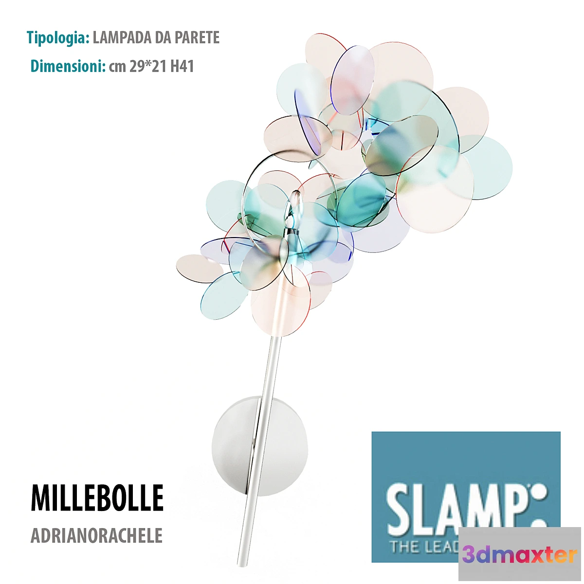 1267388 - SLAMP MILLE BOLLE (Light da parete) 3D Max