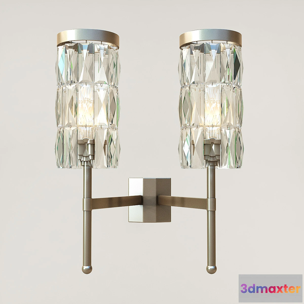 1268837 - Tigermoth lighting-Stem wall light with crystal 3D Max