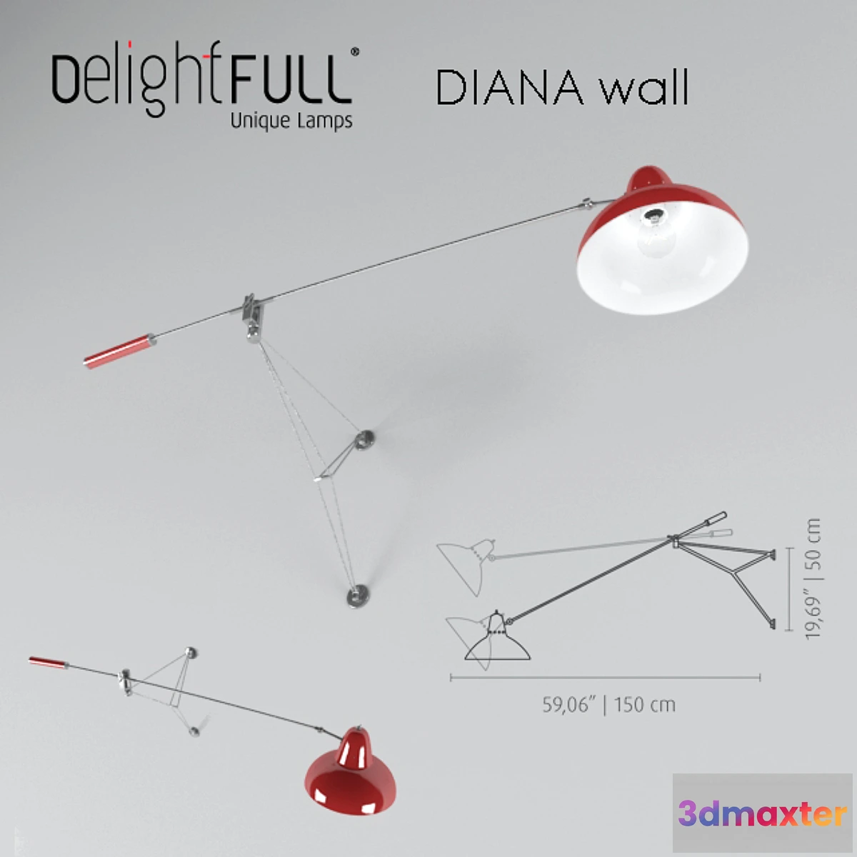 1273034 - DELIGHTFULL  Diana wall 3D Max