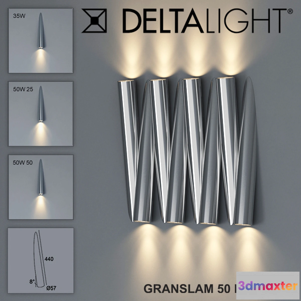 1273226 - PROFI DeltaLight _ GRANSLAM 50 Hi 3D Max
