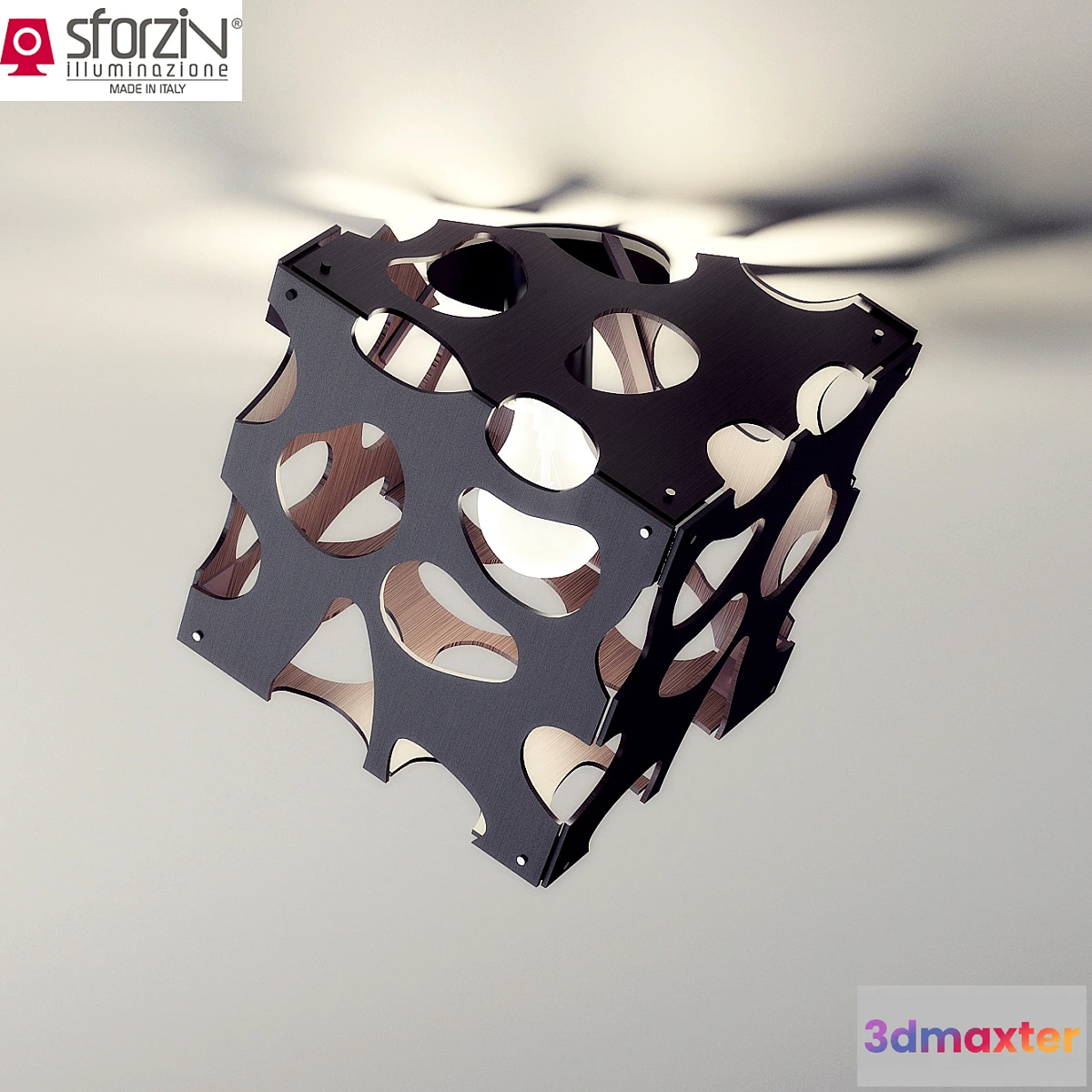 1274708 - Wall sconces Cubo legno 1452.10 3D Max