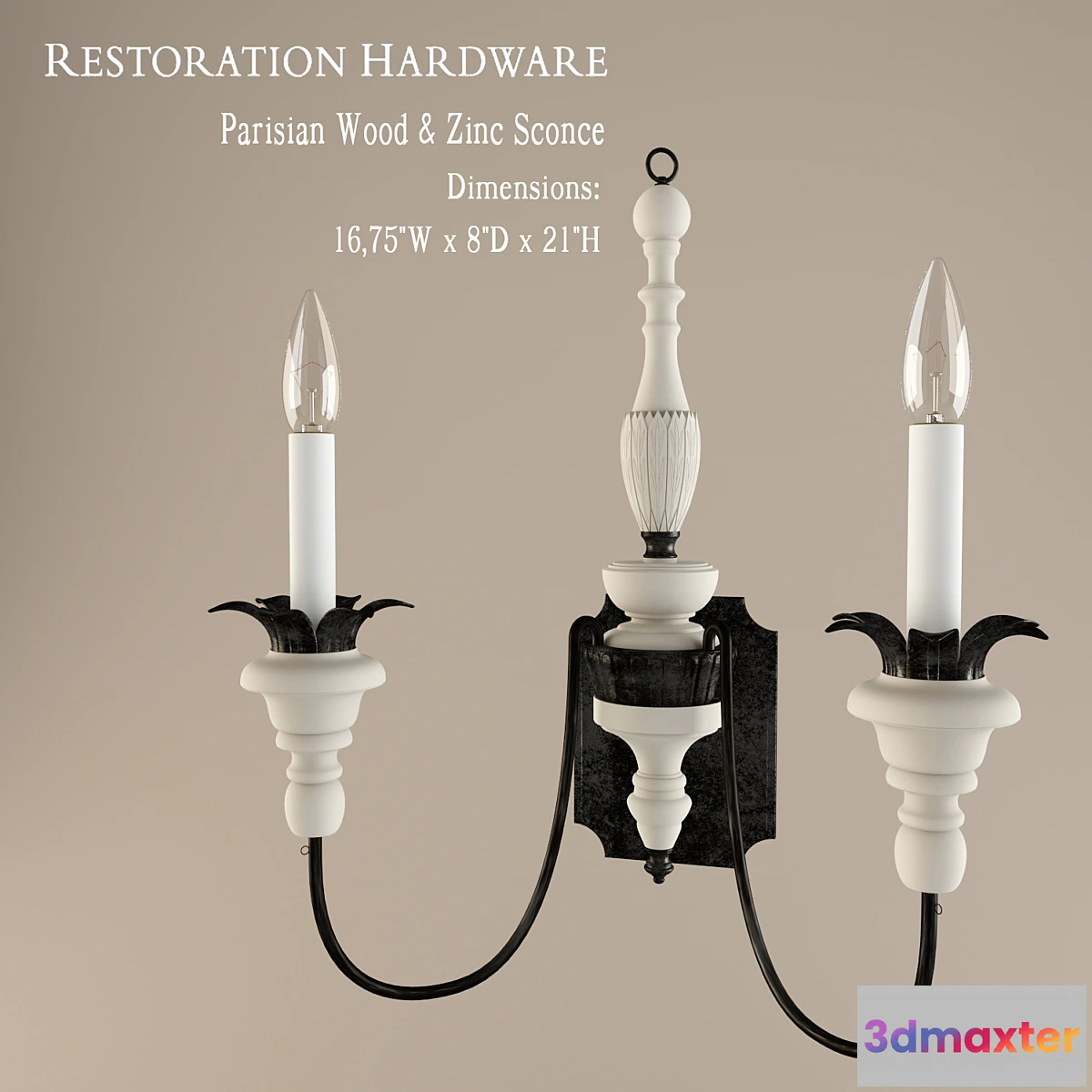1274936 - Restoration Hardware - No.2 3D Max