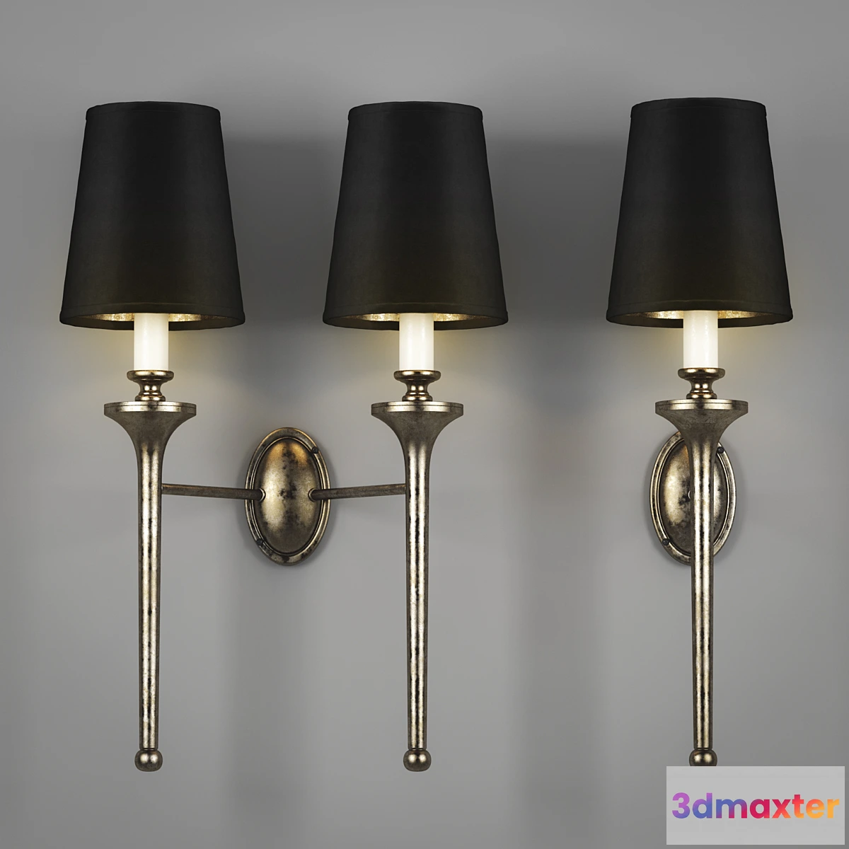 1278502 - Twin Grosvenor Wall Light 3D Max