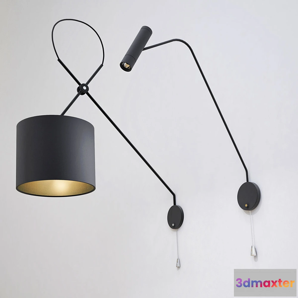 1287480 - Nowodvorski VIPER BLACK 6641 Bra Nowodvorski Eye Super Graphite 6494 3D Max