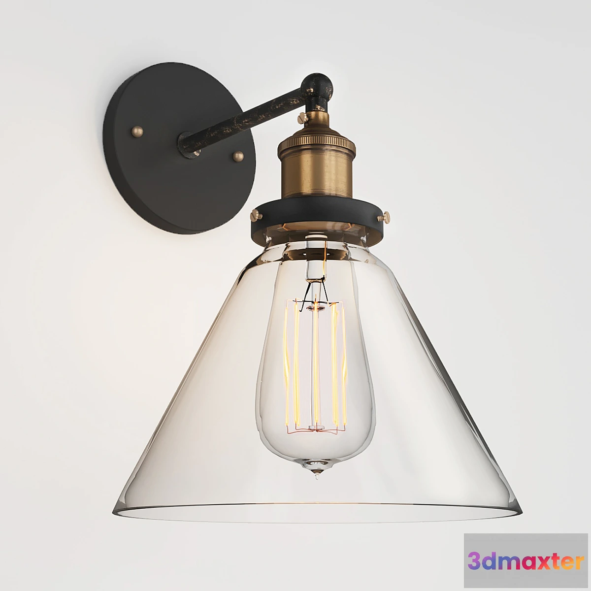 1287560 - LOFT CLEAR GLASS Cone 3D Max