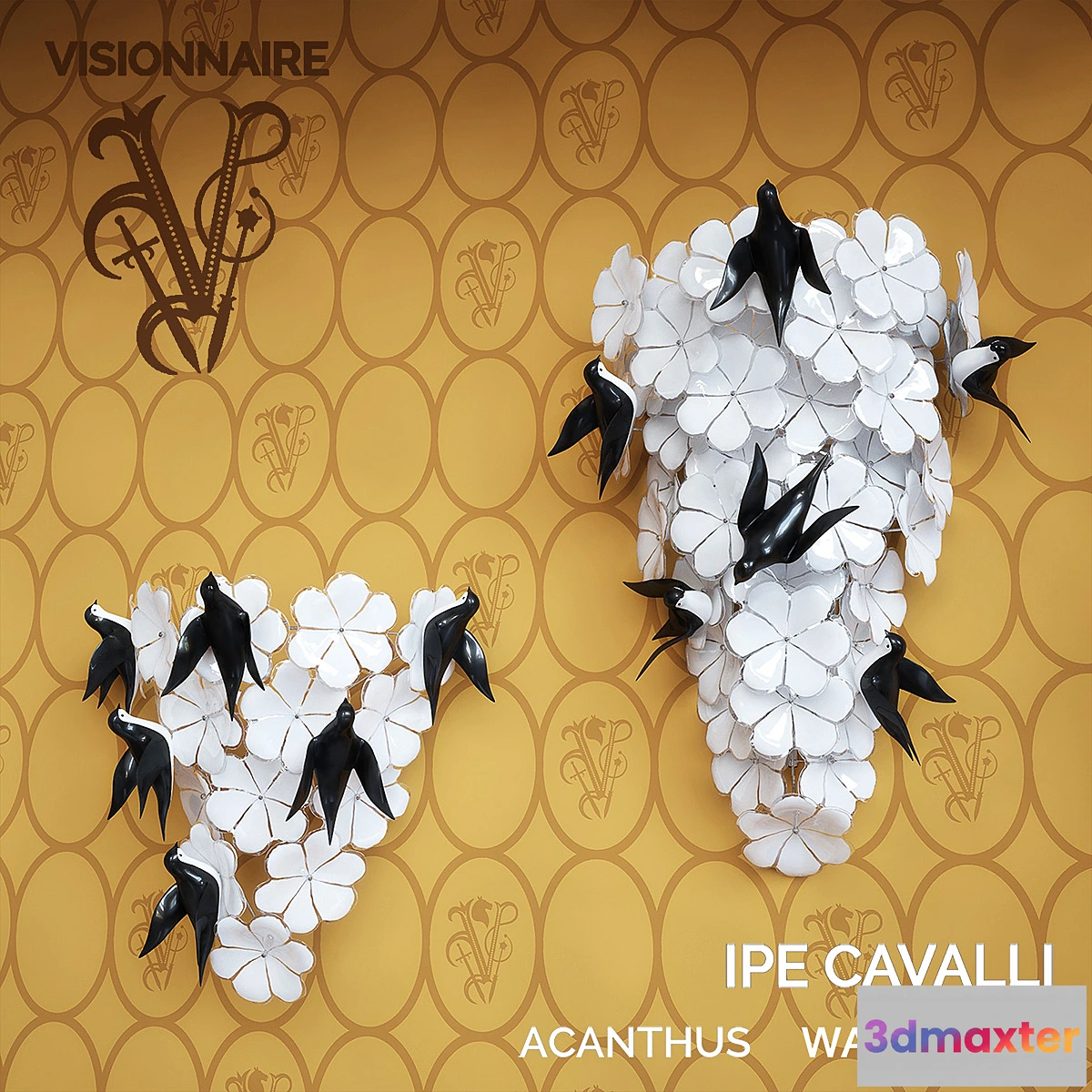 1287622 - ACANTHUS WALL LAMP _ IPE CAVALLI _ VISIONNAIRE 3D Max