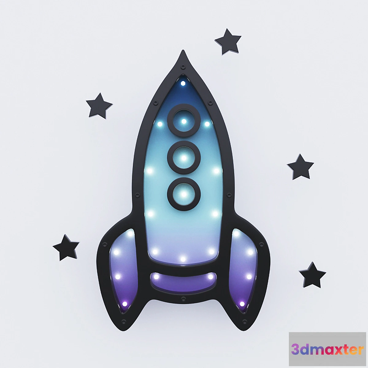 1289590 - The night-rocket 3D Max