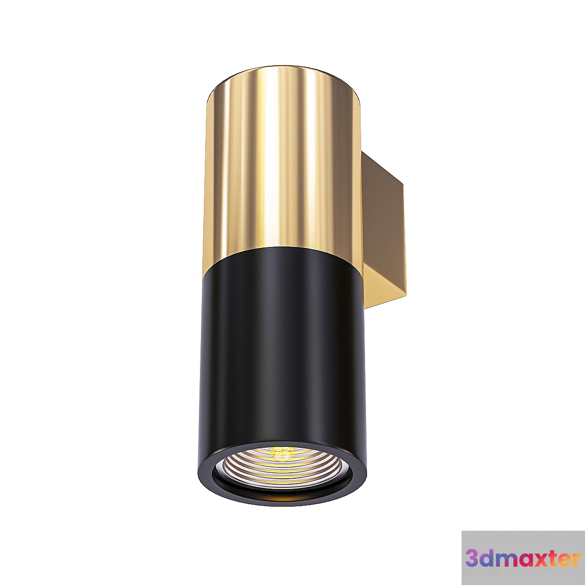 1295976 - Spot Illumination Sconce Black & Copper 3D Max