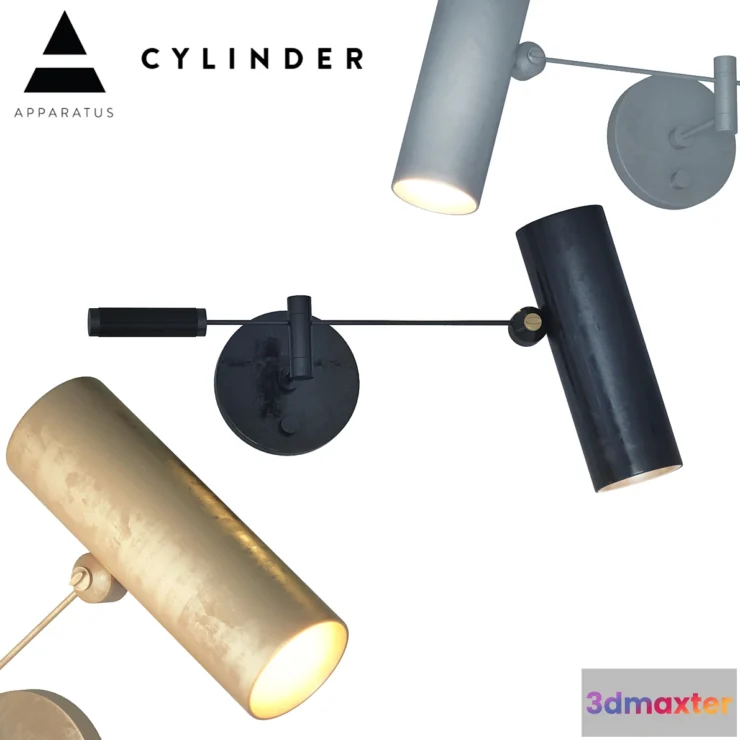 1301551 - Cylinder swing arm sconce 3D Max