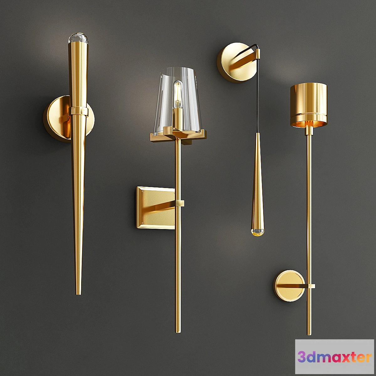 1301738 - wall sconce collection 3D Max