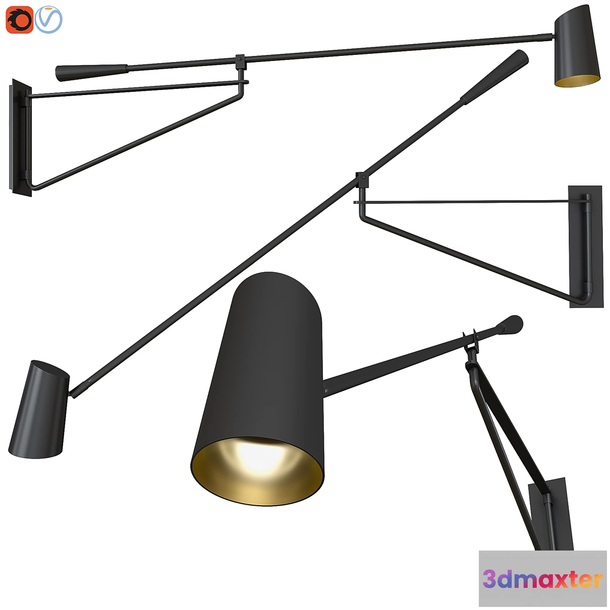 1305656 - Sconce Stylus Modern Forms 3D Max