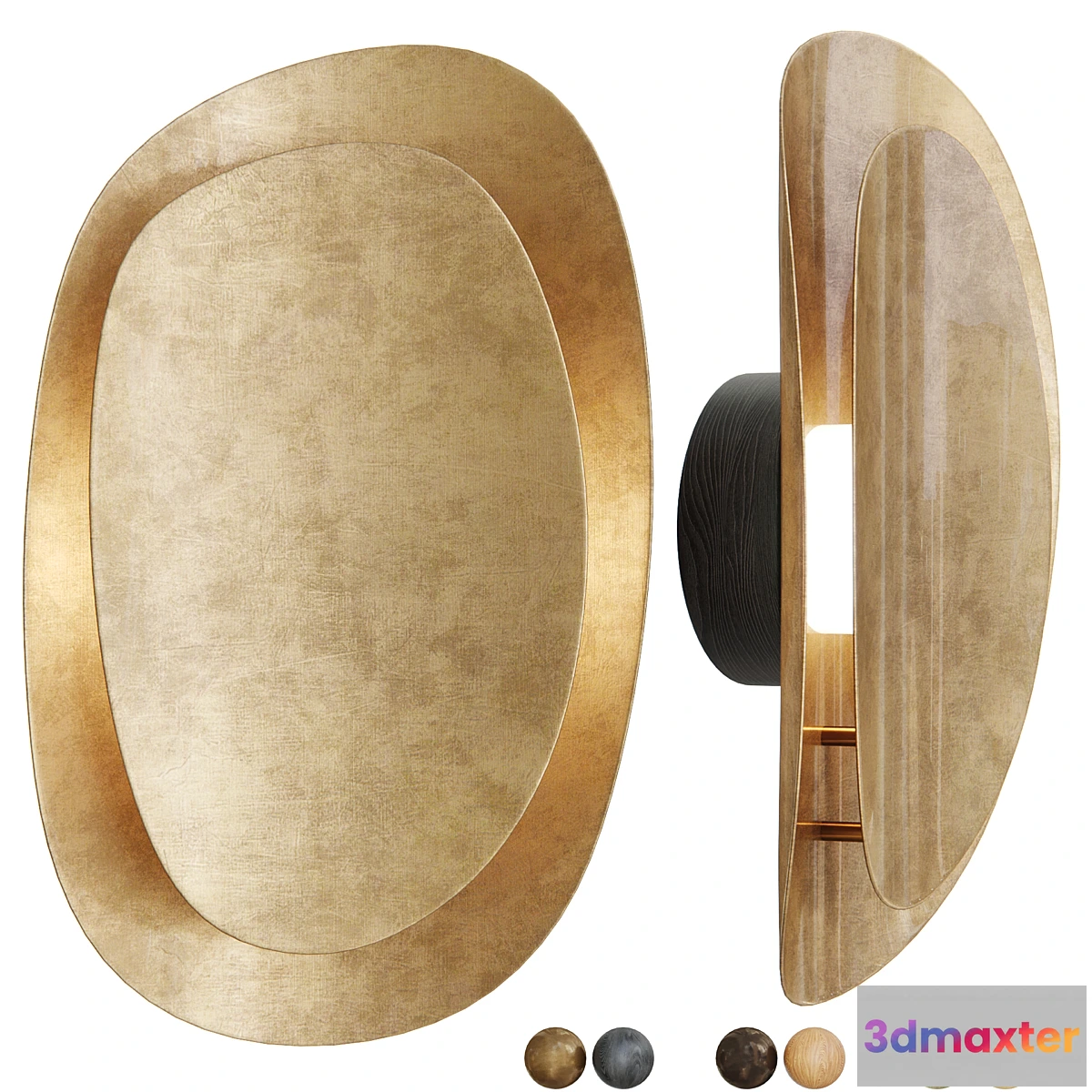1306414 - David Shaw X Nightworks Duet Halo Wall Light 3D Max