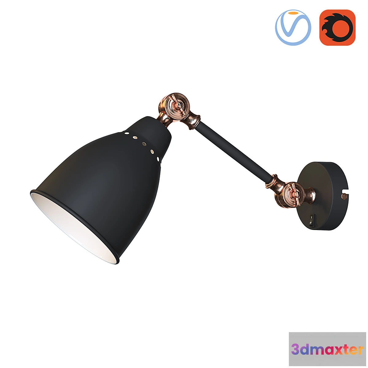 1308238 - Wall lamp ARTE LAMP BRACCIO 3D Max