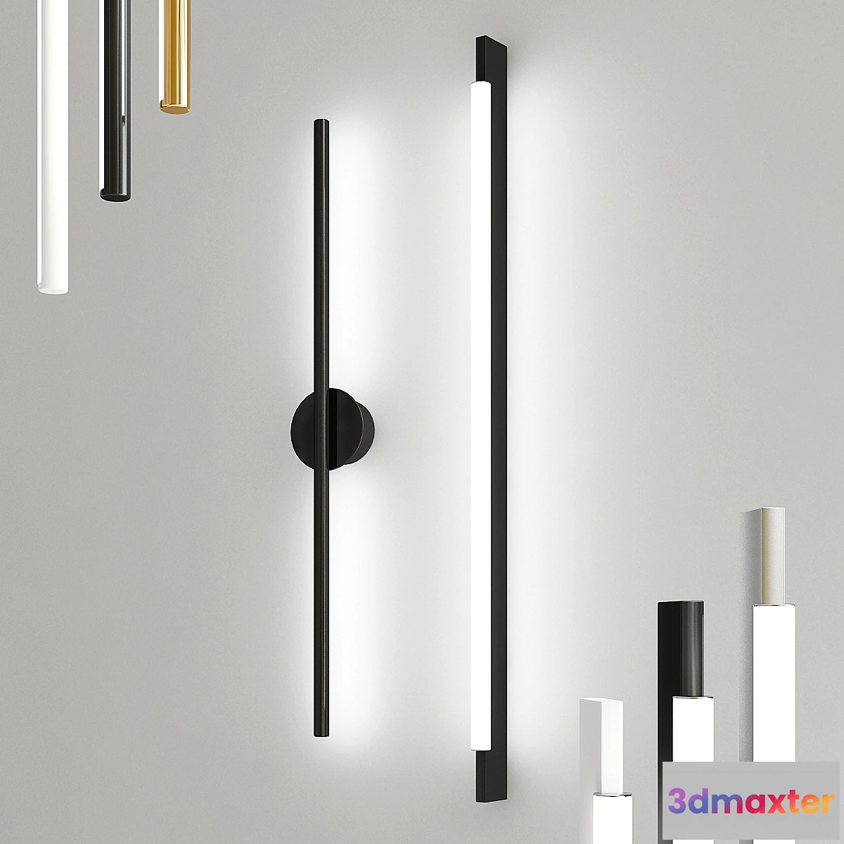 1311345 - KEEL and LINE Wall Sconce 3D Max