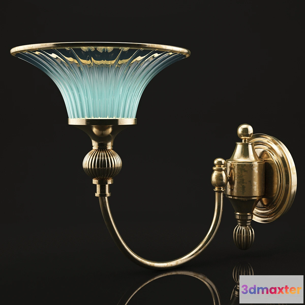 1315680 - wall brass lamp 3D Max
