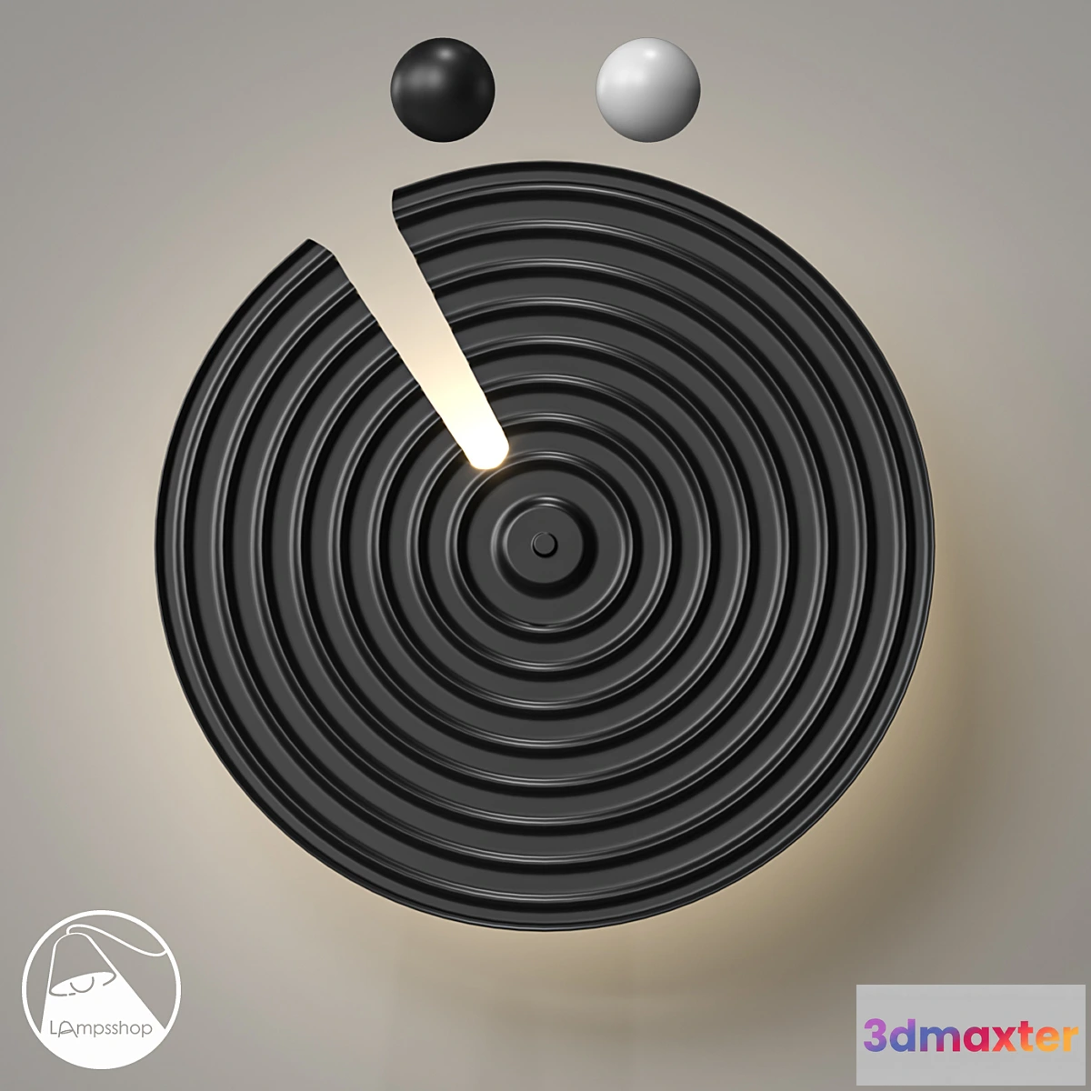 1315992 - LampsShop.com B4454 Sconce Saturn B 3D Max