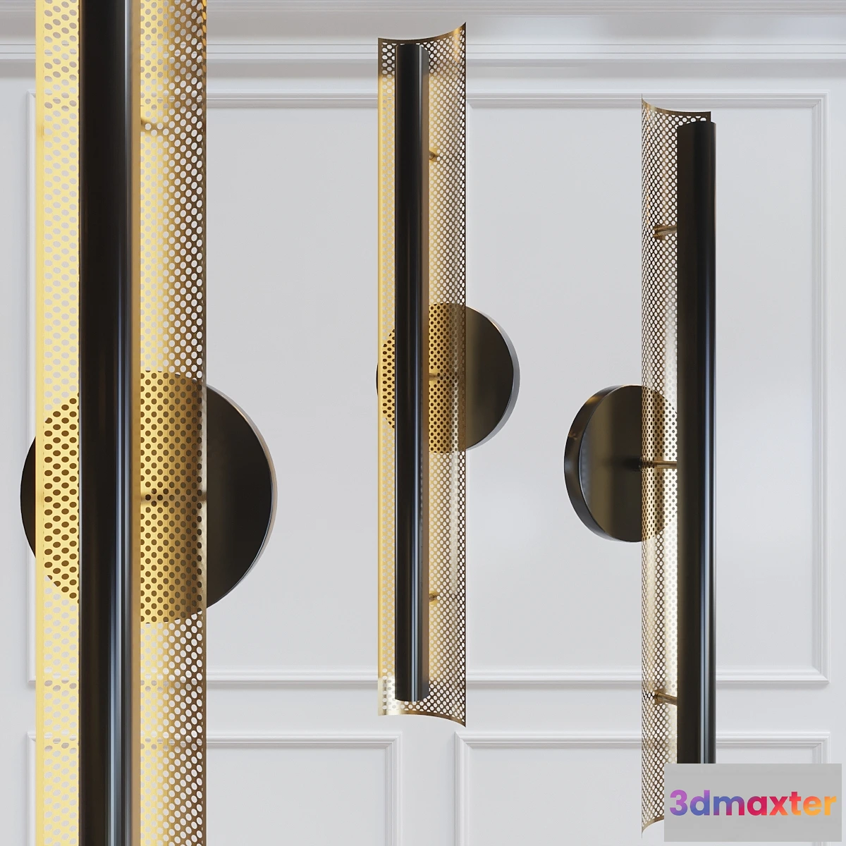 1316050 - Perforated LED Sconce 3D Max