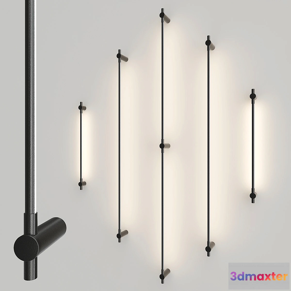 1322478 - Juniper Thin Single & Double Wall Lamps 3D Max