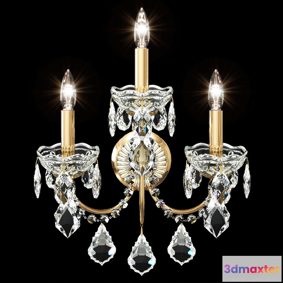 1328407 - Swarovski Schonbek 1703 sconce 3D Max