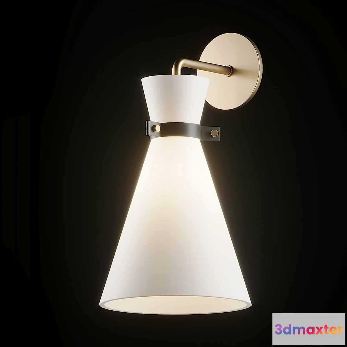 1330172 - Julia 1-Light Aged Brass by Mitzi 3D Max