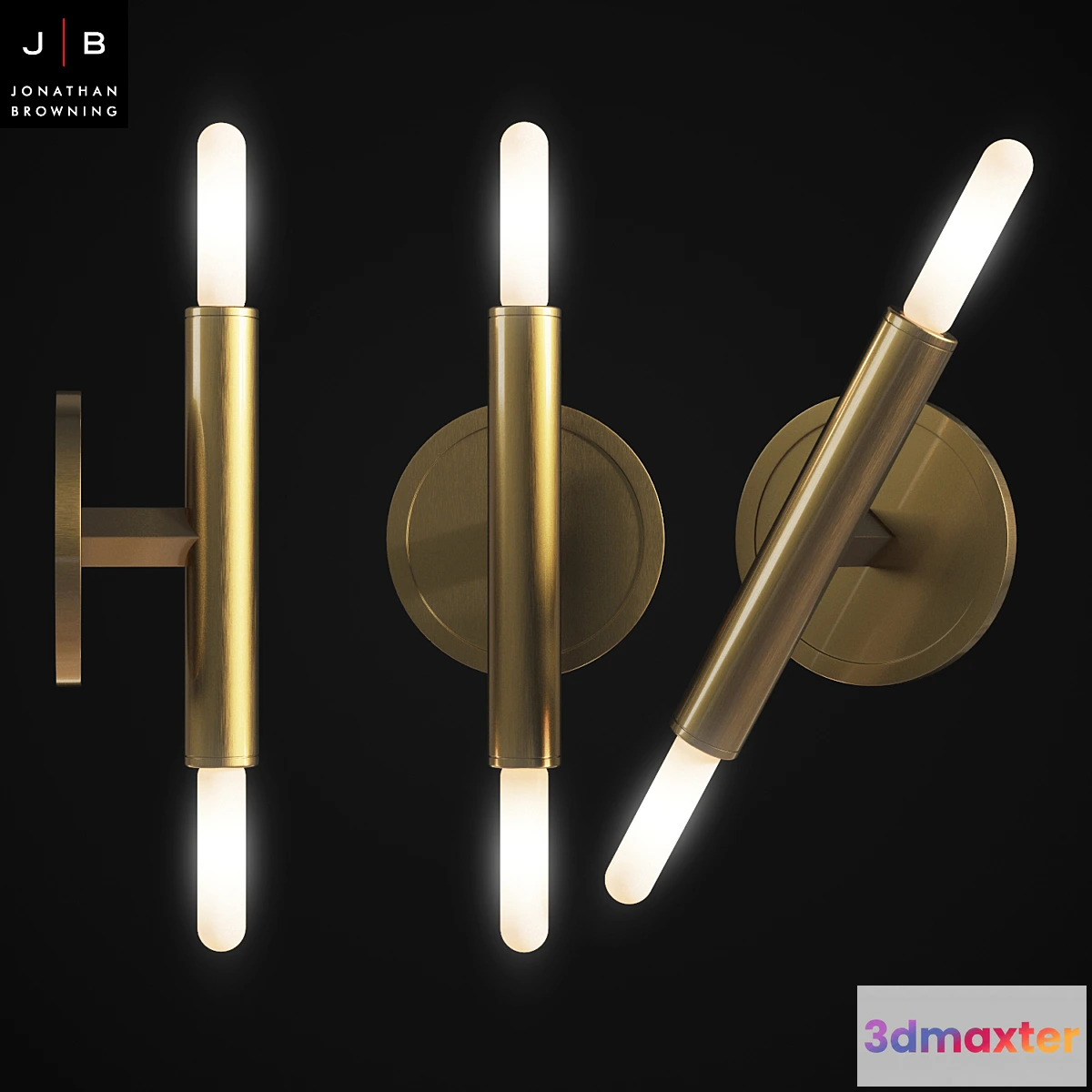 1330591 - LE PETITE PENTAGONE SCONCE JONATHAN BROWNING 3D Max