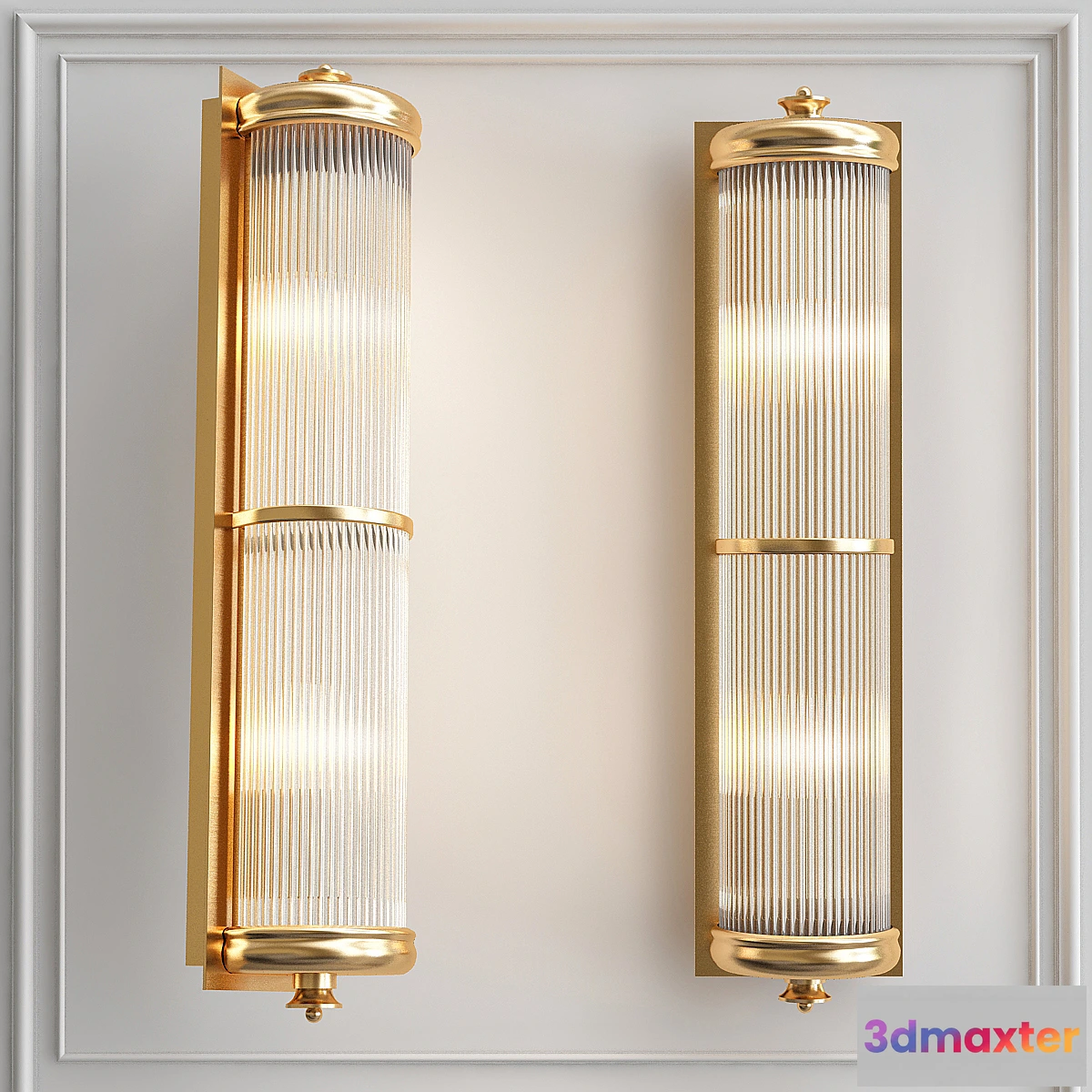 1331459 - Wall Lamp Glorious XL Brass 3D Max