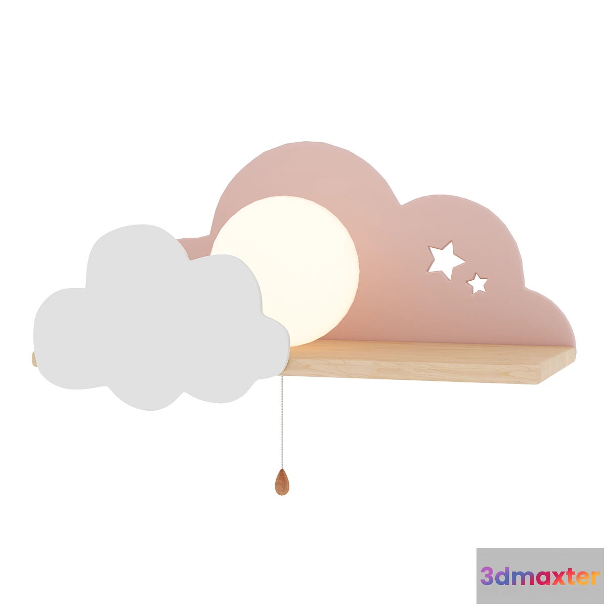 1332097 - Sconce with shelf Wall Lamp Loft Сoncept 3D Max