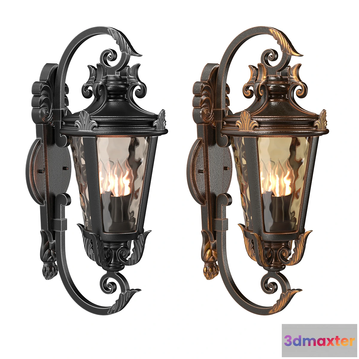 1335825 - Marseille Rustic Industrial Outdoor Wall Light 3D Max