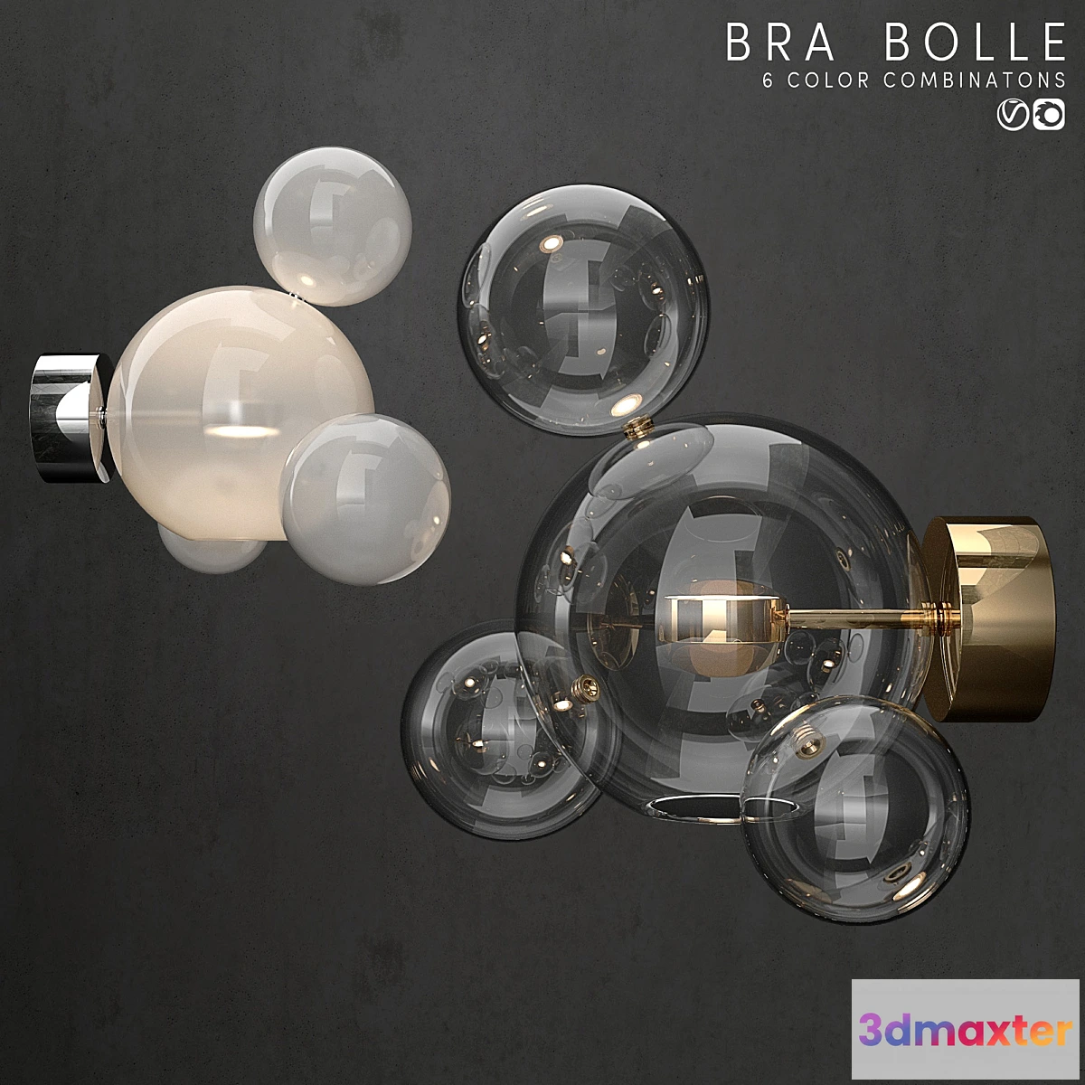 1336081 - Bra G & C Bolle 4 Bubble 6 colors 3D Max