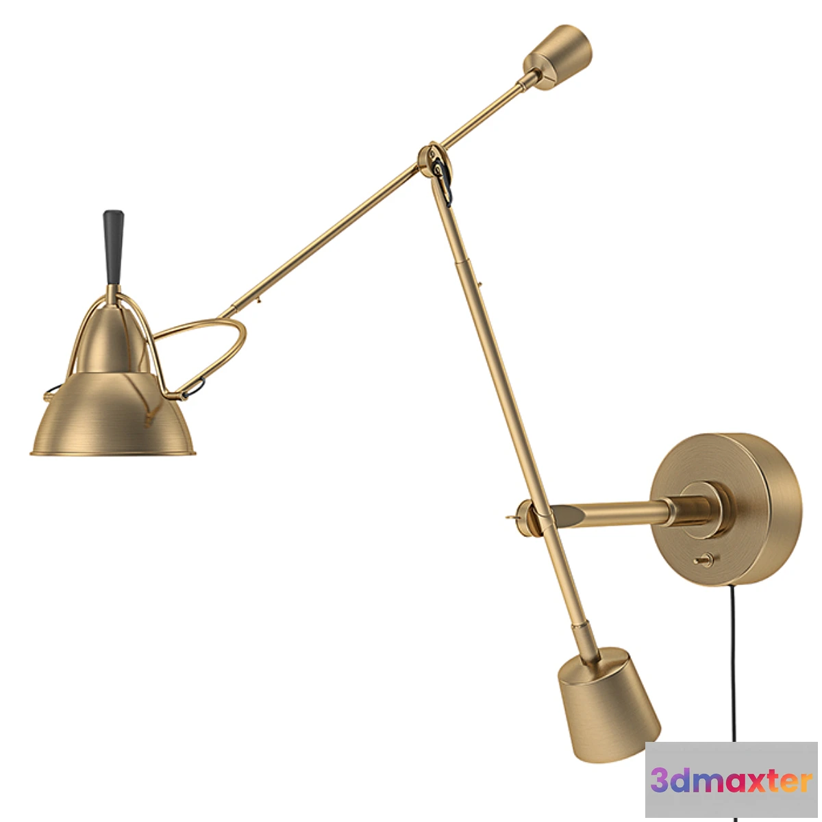 1336307 - RH - Counterpoise Swing-Arm Sconce 3D Max