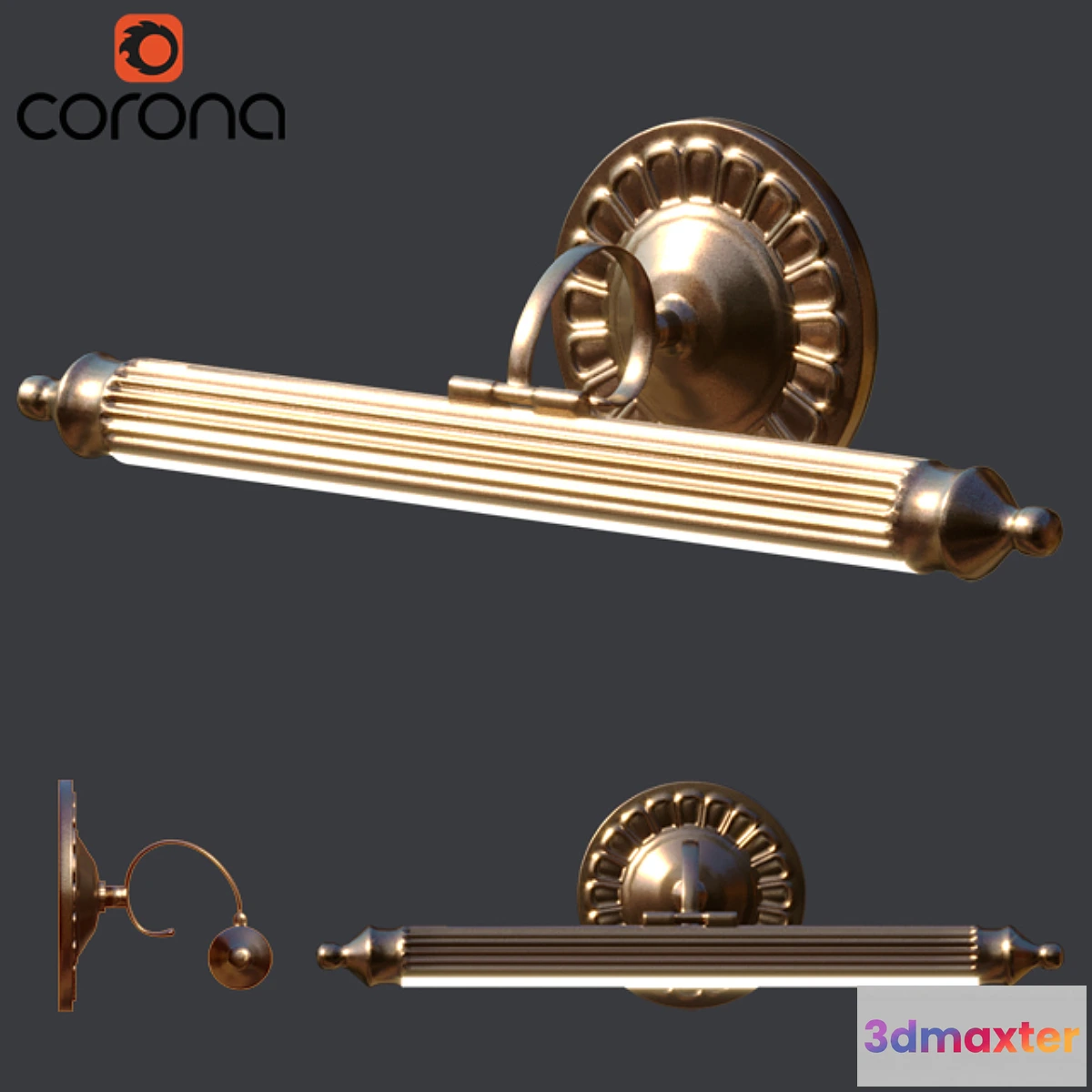 1337907 - Wall lamp (picture lighting) 3D Max